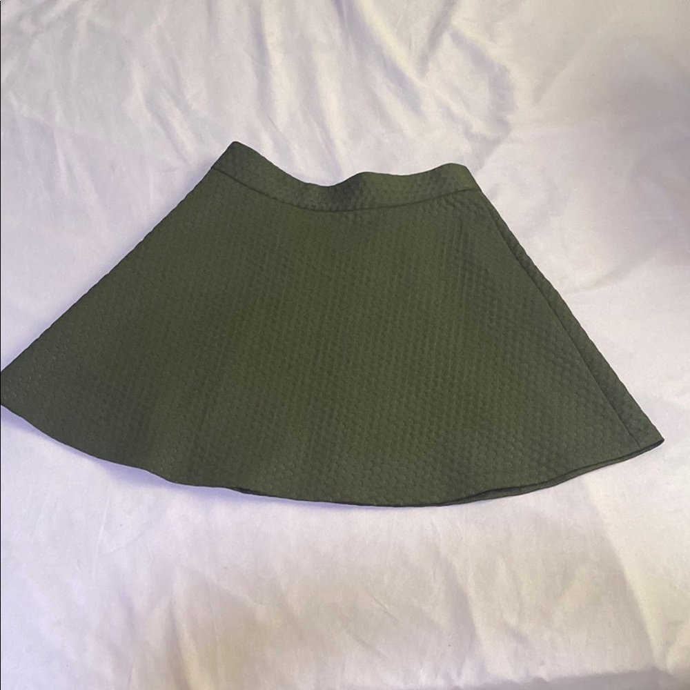 Banana Republic Black Ribbed A-Line Mini Skirt